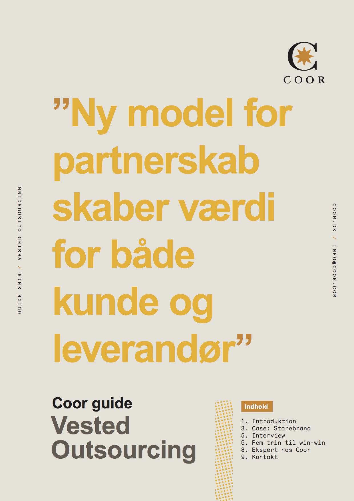 Magazine cover of "New model for partnership creates value for both customer and supplier" | Coor