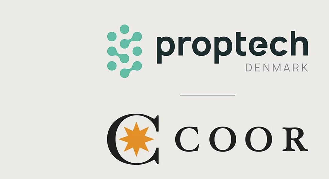 Proptech Danmark logo og Coor logo
